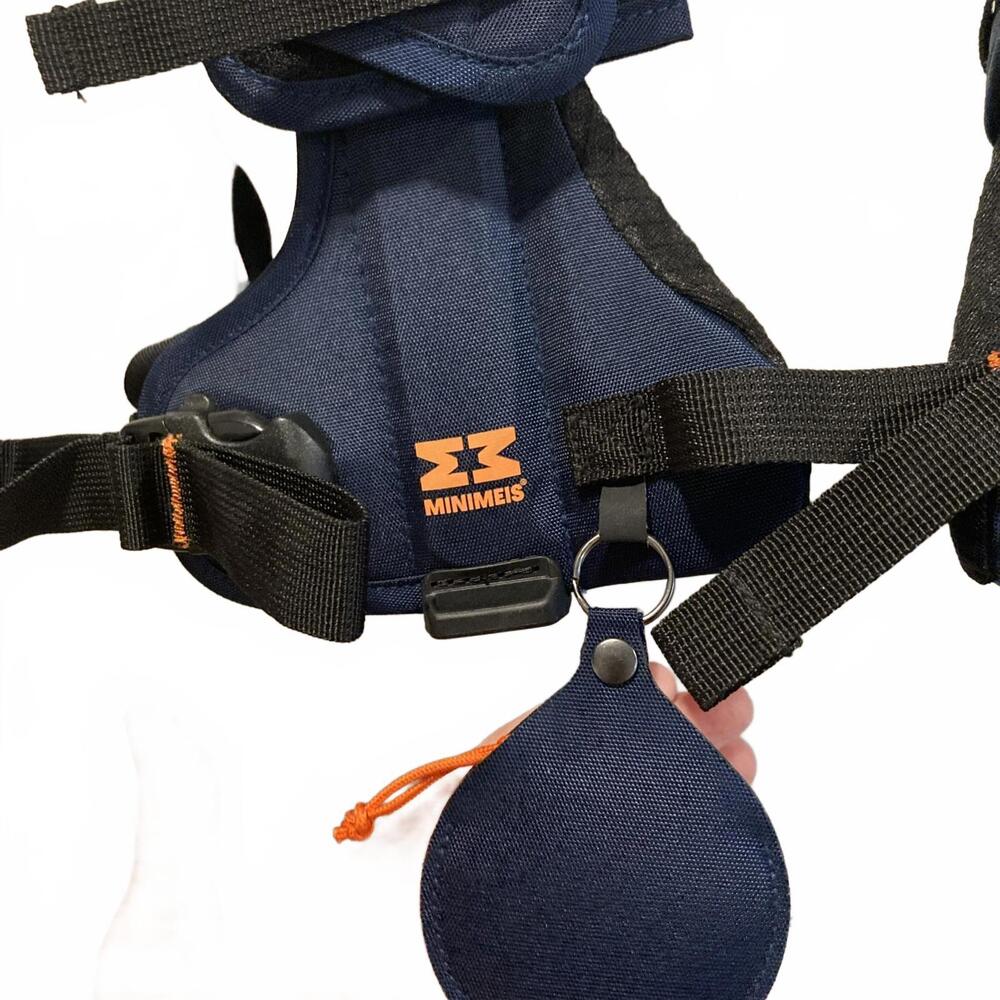 Minimeis Shoulder Carrier Toddler Lightweight Navy Foldable Travel Kid MNX12 NOA - Picture 2 of 8
